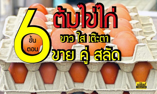 6 ขั้นตอน ต้มไข่ไก่ ขาวใสเต๊ะตา ขายคู่สลัด